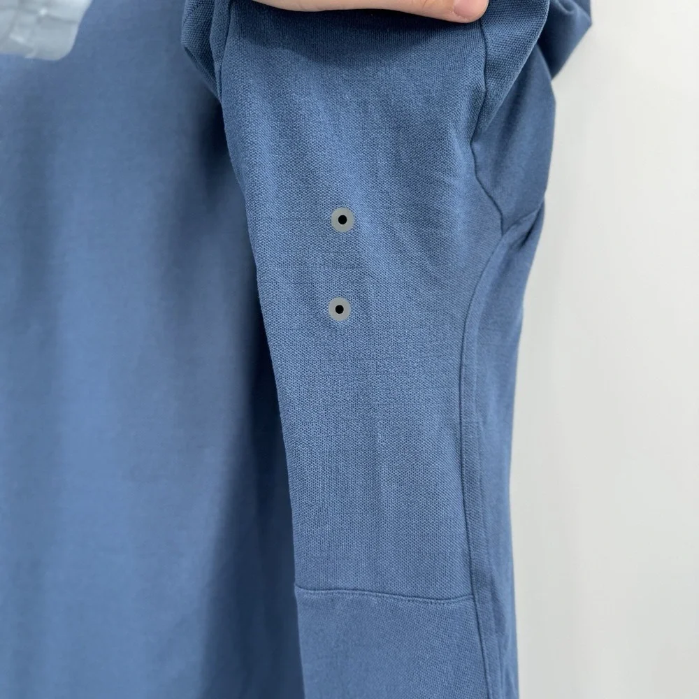 Lululemon Relaxed Fit Mineral Blue Short‎ Sleeve Activewear Shirt XXL